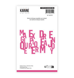 LES ATELIERS DE KARINE LES ATELIERS DE KARINE HOLI DAYS TEXTES EN CASCADE DIE SET