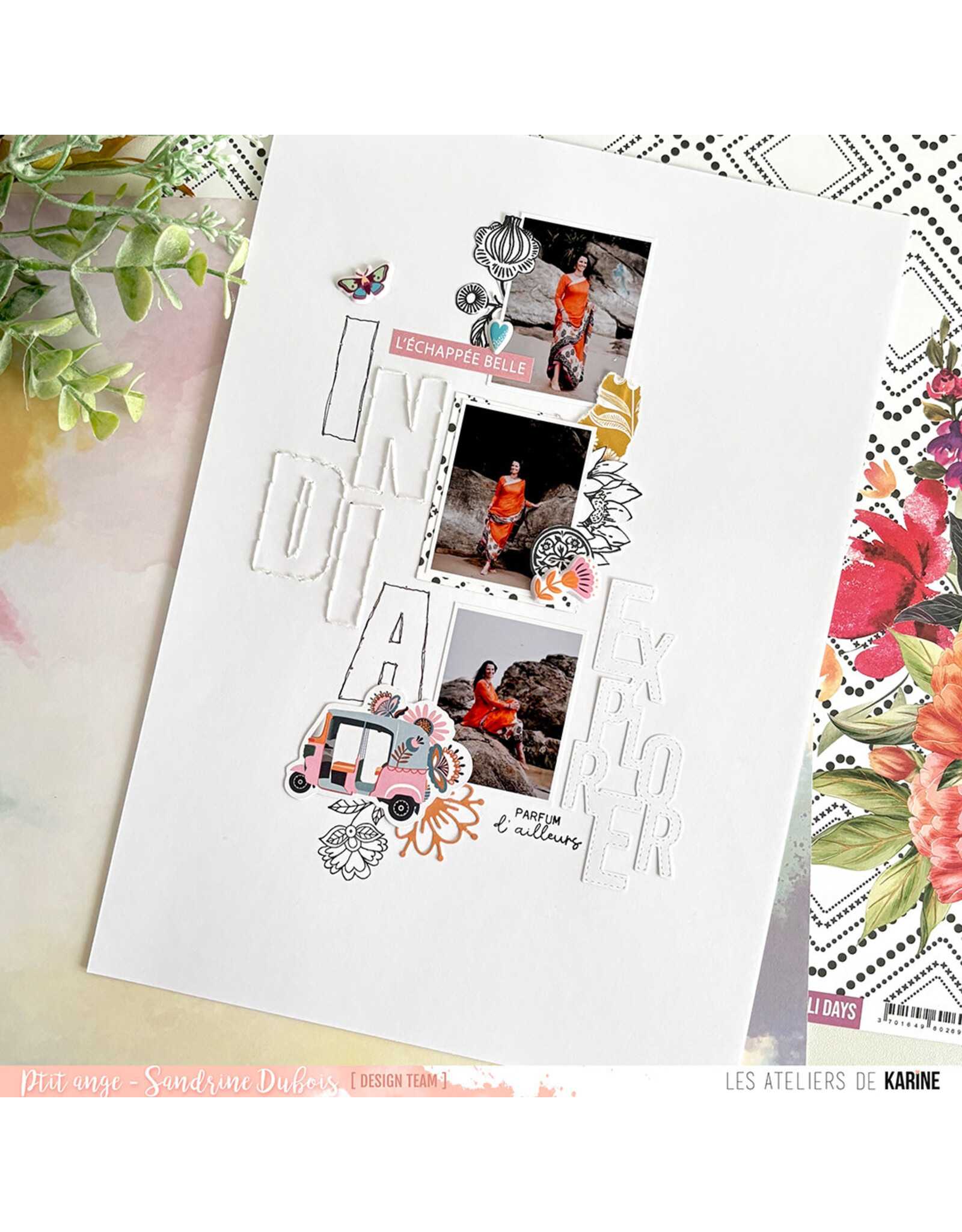 LES ATELIERS DE KARINE LES ATELIERS DE KARINE HOLI DAYS TEXTES EN CASCADE DIE SET