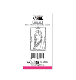 LES ATELIERS DE KARINE LES ATELIERS DE KARINE HOLI DAYS INDIAN GIRL CLEAR STAMP