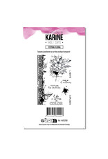 LES ATELIERS DE KARINE LES ATELIERS DE KARINE HOLI DAYS FESTIVAL FLORAL CLEAR STAMP SET