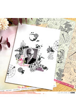 LES ATELIERS DE KARINE LES ATELIERS DE KARINE HOLI DAYS FESTIVAL FLORAL CLEAR STAMP SET