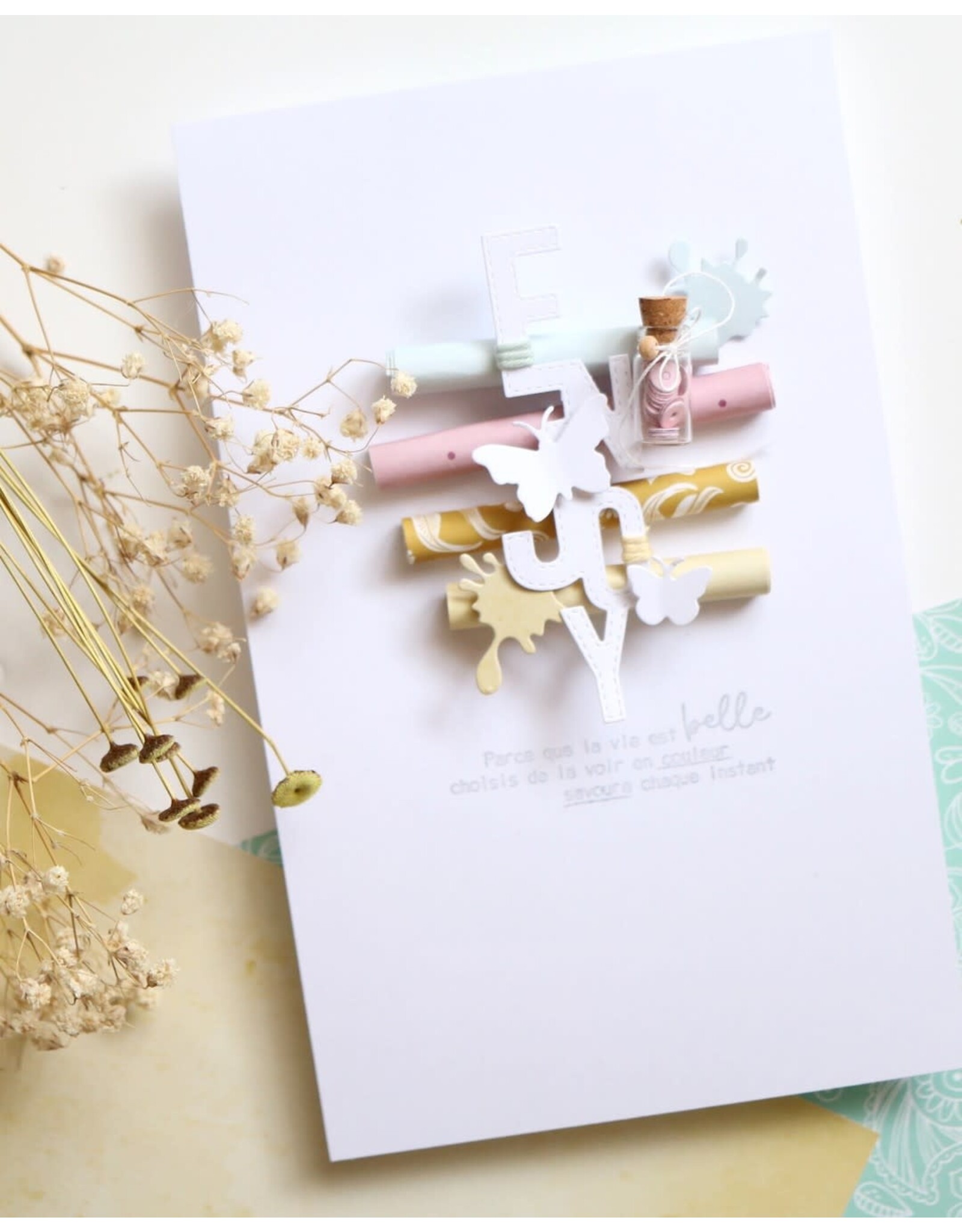 LES ATELIERS DE KARINE LES ATELIERS DE KARINE HOLI DAYS CARPE DIEM CLEAR STAMP SET