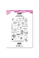 LES ATELIERS DE KARINE LES ATELIERS DE KARINE HOLI DAYS MON JARDIN AUX 1001 COULEURS A4 CLEAR STAMP SET