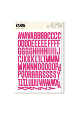 LES ATELIERS DE KARINE LES ATELIERS DE KARINE HOLI DAYS FUSHIA 3D ALPHABET STICKERS