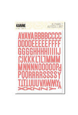 LES ATELIERS DE KARINE LES ATELIERS DE KARINE HOLI DAYS ROSE THÉ 3D ALPHABET STICKERS