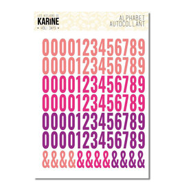 LES ATELIERS DE KARINE LES ATELIERS DE KARINE HOLI DAYS 3D CHIFFRES ASSORTIS STICKERS