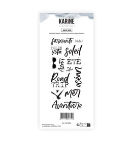 LES ATELIERS DE KARINE LES ATELIERS DE KARINE CULTURE SUD DOLCE VITA CLEAR STAMP SET