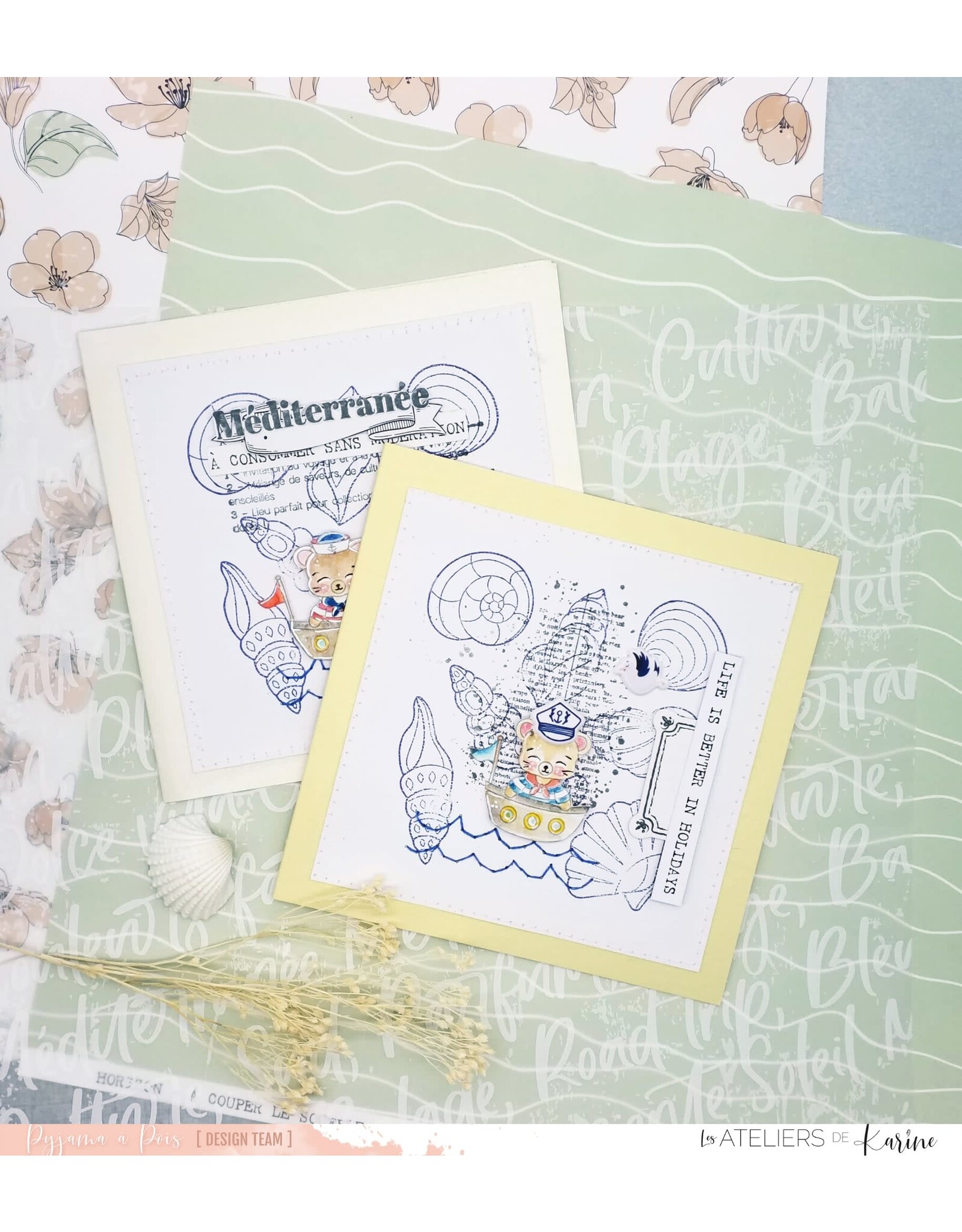 LES ATELIERS DE KARINE LES ATELIERS DE KARINE CULTURE SUD DÉFINITION SOLEIL & CO CLEAR STAMP SET