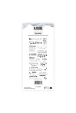 LES ATELIERS DE KARINE LES ATELIERS DE KARINE CULTURE SUD TEXTES BALADES CLEAR STAMP SET