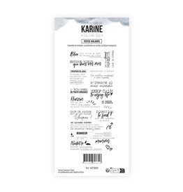 LES ATELIERS DE KARINE LES ATELIERS DE KARINE CULTURE SUD TEXTES BALADES CLEAR STAMP SET