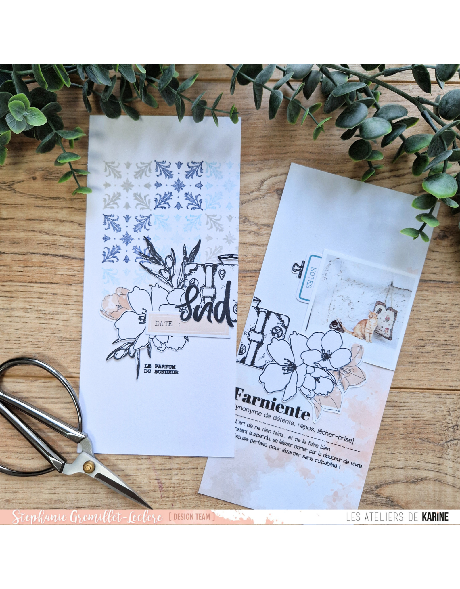 LES ATELIERS DE KARINE LES ATELIERS DE KARINE CULTURE SUD TEXTES BALADES CLEAR STAMP SET
