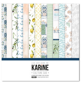 LES ATELIERS DE KARINE LES ATELIERS DE KARINE CULTURE SUD 12x12 COLLECTION 6 PAPIERS + UN CALQUE