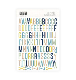 LES ATELIERS DE KARINE LES ATELIERS DE KARINE CULTURE SUD MULTICOLORE 3D ALPHABET STICKERS