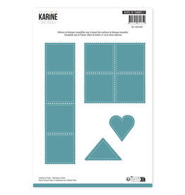 LES ATELIERS DE KARINE LES ATELIERS DE KARINE CARTE POSTALE BLOC DE TIMBRES 2 DIE SET