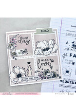 LES ATELIERS DE KARINE LES ATELIERS DE KARINE CARTE POSTALE BLOC DE TIMBRES 2 DIE SET