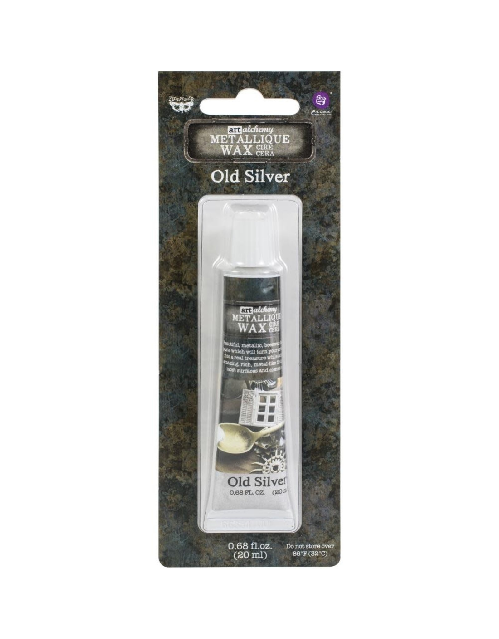 PRIMA PRIMA FINNABAIR ART ALCHEMY OLD SILVER METALLIC WAX