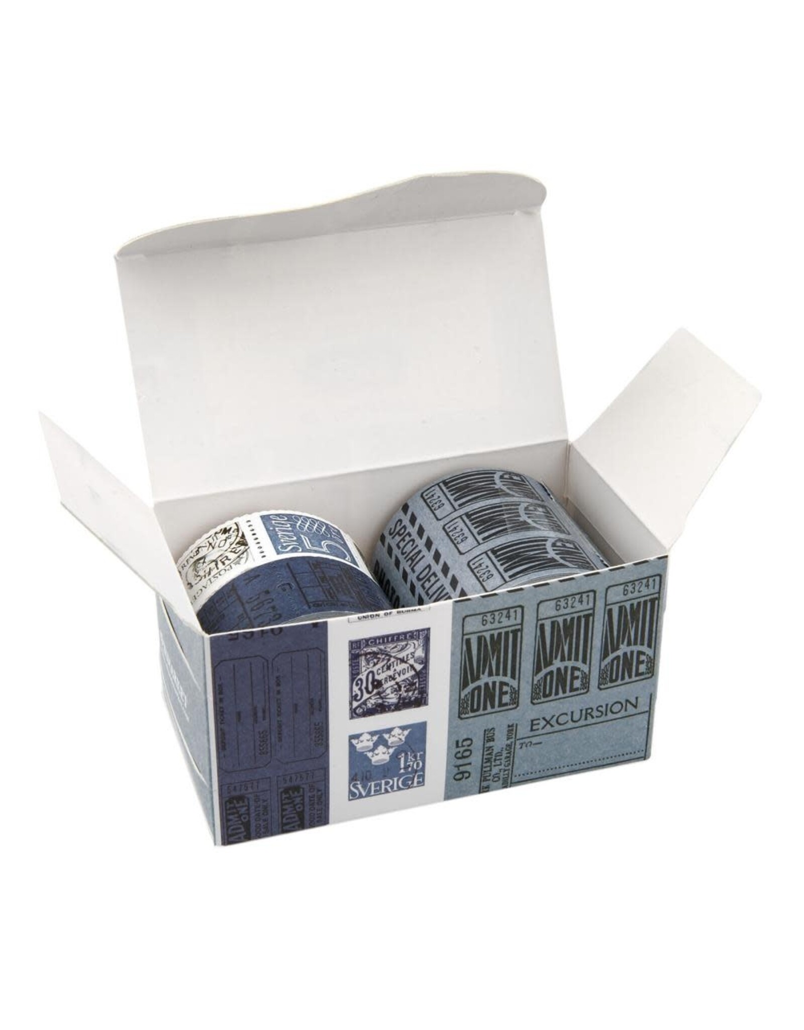 49 AND MARKET 49 AND MARKET VINTAGE BITS MARINER TICKET ESSENTIALS PERFORATED TICKETS AND STAMPS 3 ROLLS