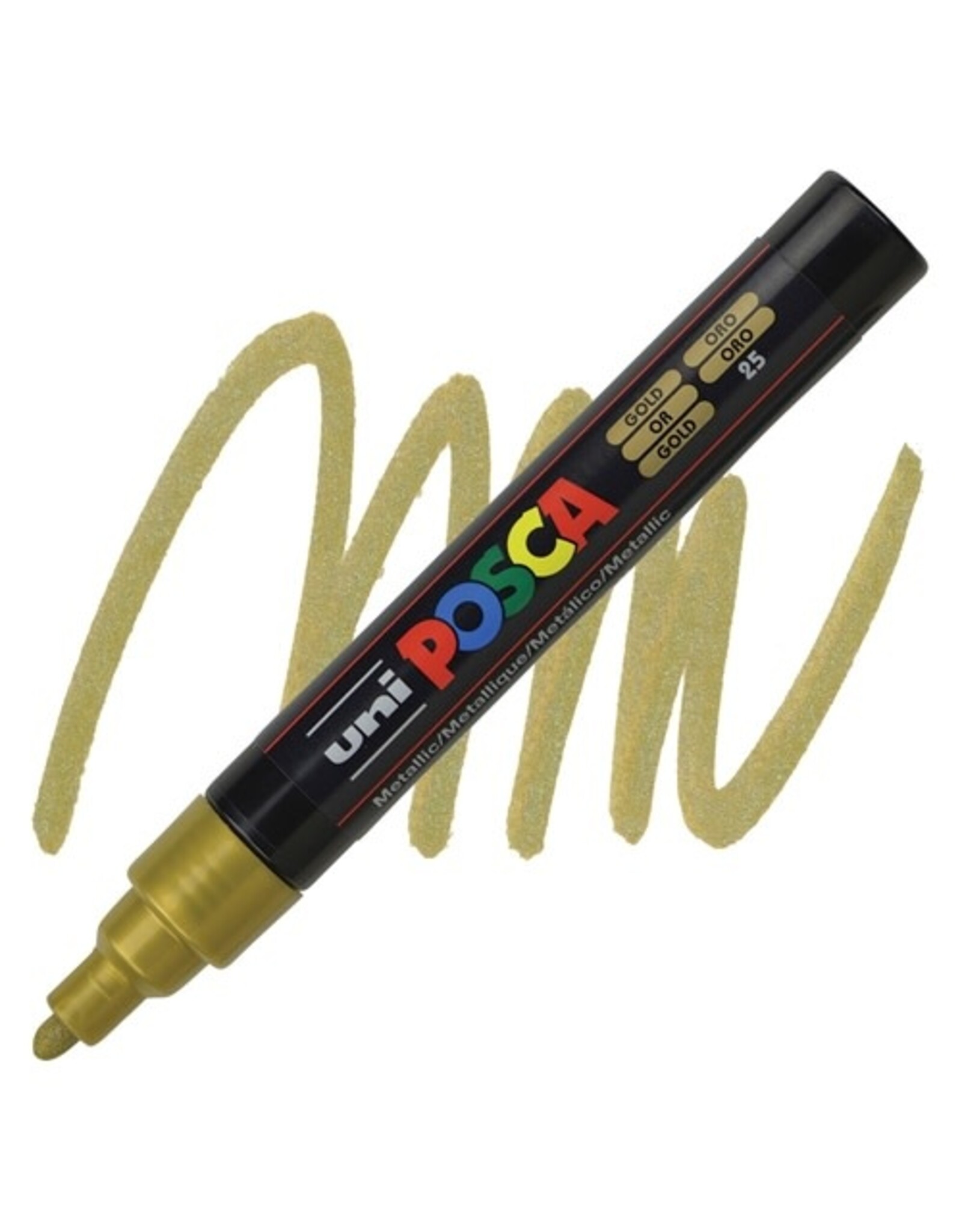 POSCA UNI POSCA GOLD OPAQUE WATER-BASED MEDIUM PAINT MARKER