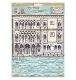 STAMPERIA STAMPERIA VENICE CITY OF ART ASSORTED A4 RICE PAPER 6/PK
