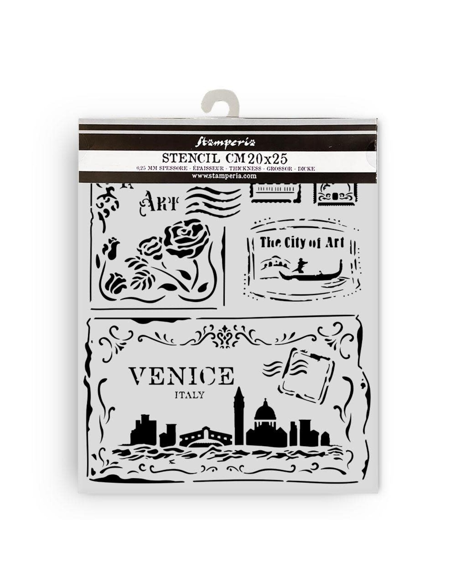 STAMPERIA STAMPERIA VENICE CITY OF ART CARDS 20x25cm STENCIL