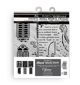 STAMPERIA STAMPERIA VENICE CITY OF ART STENCIL ASSORTMENT