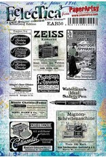PAPER ARTSY PAPER ARTSY ECLECTICA ALISON BOMBER ADVERTISING EDITION EAB50 CLING STAMP SET