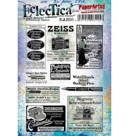 PAPER ARTSY PAPER ARTSY ECLECTICA ALISON BOMBER ADVERTISING EDITION EAB50 CLING STAMP SET