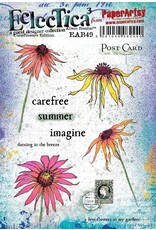 PAPER ARTSY PAPER ARTSY ECLECTICA ALISON BOMBER CONEFLOWERS EDITION EAB49 CLING STAMP SET