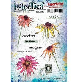 PAPER ARTSY PAPER ARTSY ECLECTICA ALISON BOMBER CONEFLOWERS EDITION EAB49 CLING STAMP SET