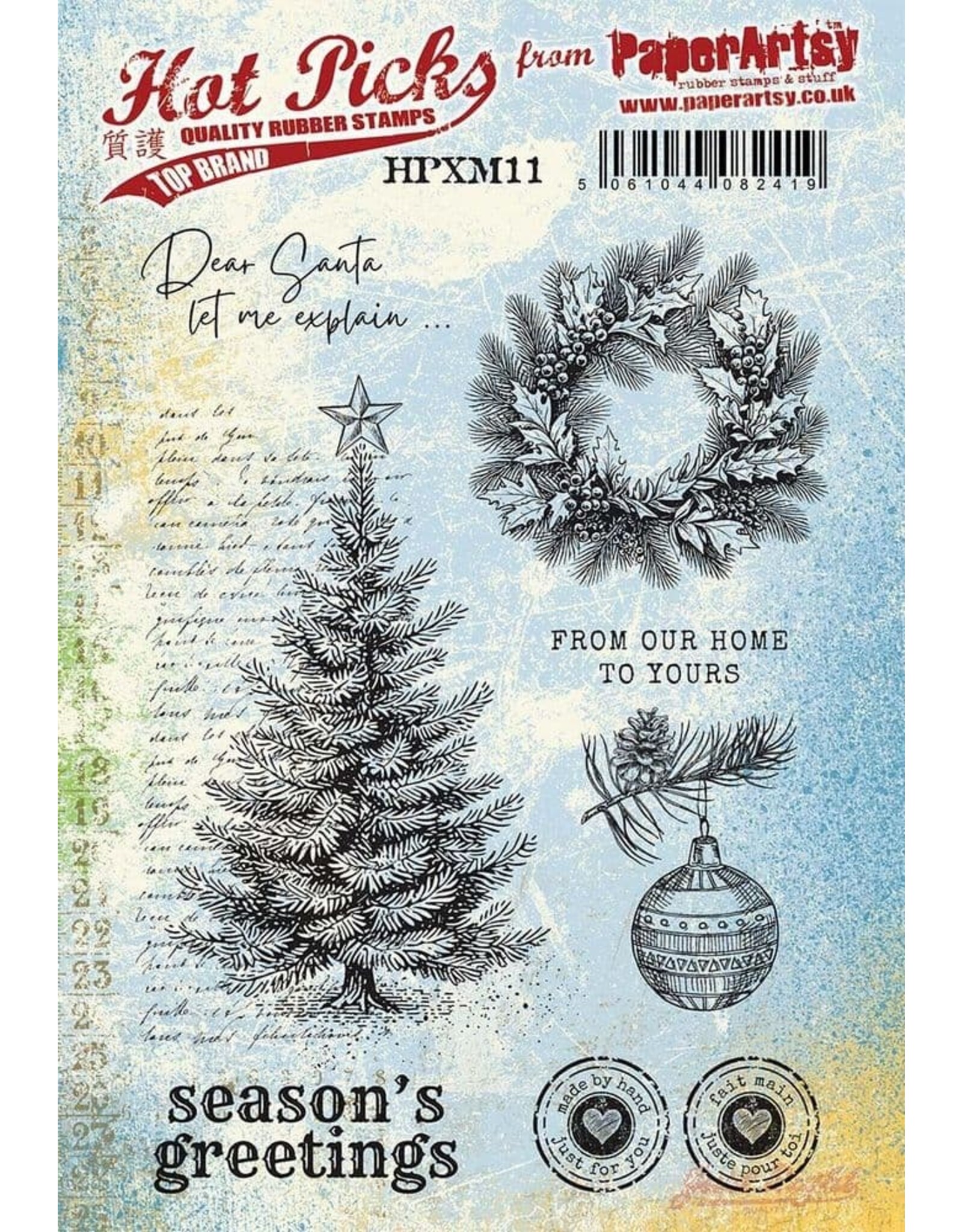 PAPER ARTSY PAPER ARTSY HOT PICKS HPXM11 CLING STAMP SET
