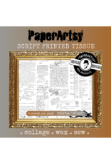 PAPER ARTSY PAPER ARTSY SCRIPT PRINTED TISSUE COLLAGE PAPER