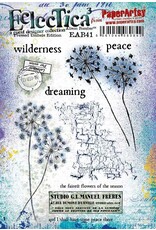 PAPER ARTSY PAPER ARTSY ECLECTICA ALISON BOMBER PRESSED GRASSES UMBRELS EDITION EAB41 CLING STAMP SET