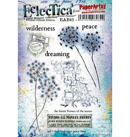 PAPER ARTSY PAPER ARTSY ECLECTICA ALISON BOMBER PRESSED GRASSES UMBRELS EDITION EAB41 CLING STAMP SET