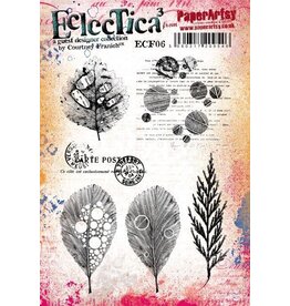 PAPER ARTSY PAPER ARTSY ECLECTICA COURTNEY FRANICH 06 CLING STAMP SET