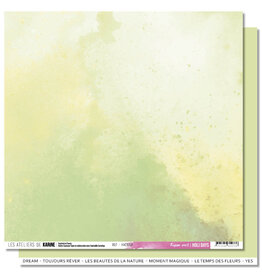 LES ATELIERS DE KARINE LES ATELIERS DE KARINE HOLI DAYS FUSION VERT 12x12 CARDSTOCK