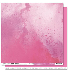 LES ATELIERS DE KARINE LES ATELIERS DE KARINE HOLI DAYS FUSION ROSE 12x12 CARDSTOCK