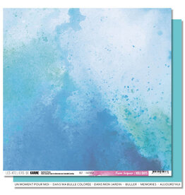 LES ATELIERS DE KARINE LES ATELIERS DE KARINE HOLI DAYS FUSION TURQUOISE 12x12 CARDSTOCK