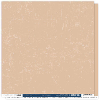 LES ATELIERS DE KARINE LES ATELIERS DE KARINE CULTURE SUD BEIGE NATUREL 12X12 CARDSTOCK