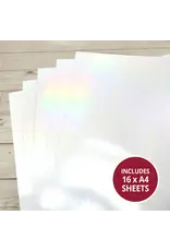 HUNKYDORY CRAFTS LTD. HUNKYDORY ADORABLE SCORABLE RAINBOW FINISH - PRISM WHITE A4 16 SHEETS