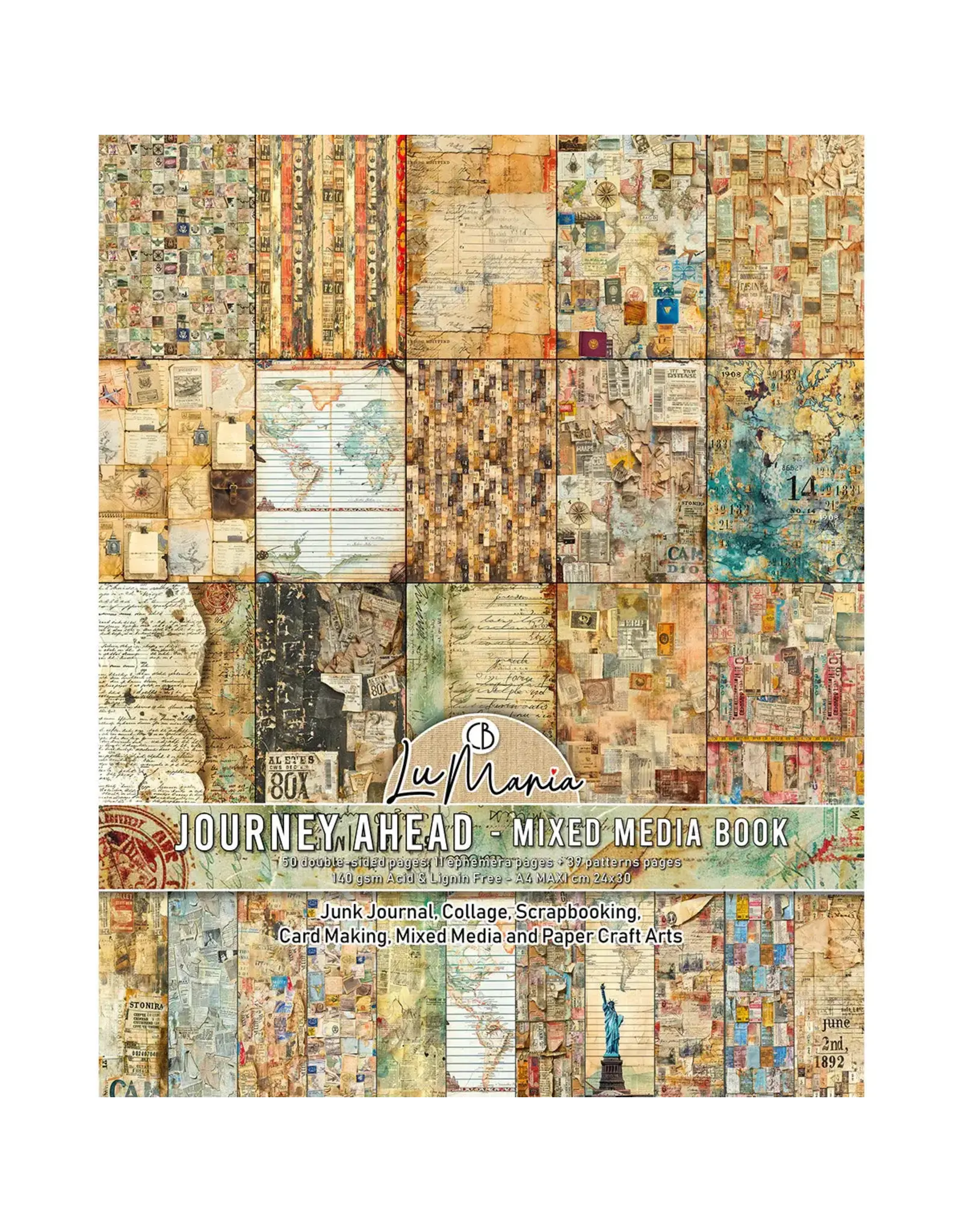 CIAO BELLA CIAO BELLA MIXED MEDIA BOOK JOURNEY AHEAD A4 MAXI
