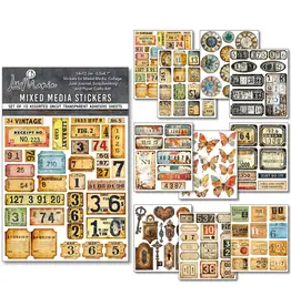 CIAO BELLA CIAO BELLA MIXED MEDIA STICKER GRUNGY TAGS 10/PK