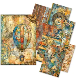 CIAO BELLA CIAO BELLA CRAFTMIX PAST TIME MIXED A5 TISSUE & VELLUM PAPER 8/PK