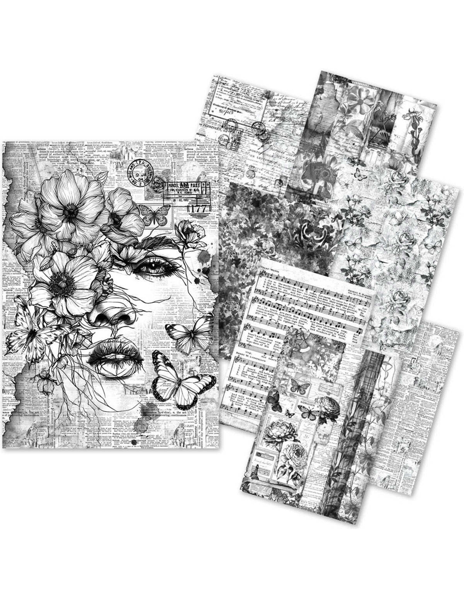 CIAO BELLA CIAO BELLA CRAFTMIX MEANINGFUL MEMORIES MIXED A5 TISSUE & VELLUM PAPER 8/PK