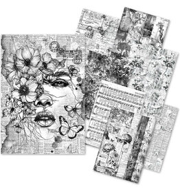 CIAO BELLA CIAO BELLA CRAFTMIX MEANINGFUL MEMORIES MIXED A5 TISSUE & VELLUM PAPER 8/PK