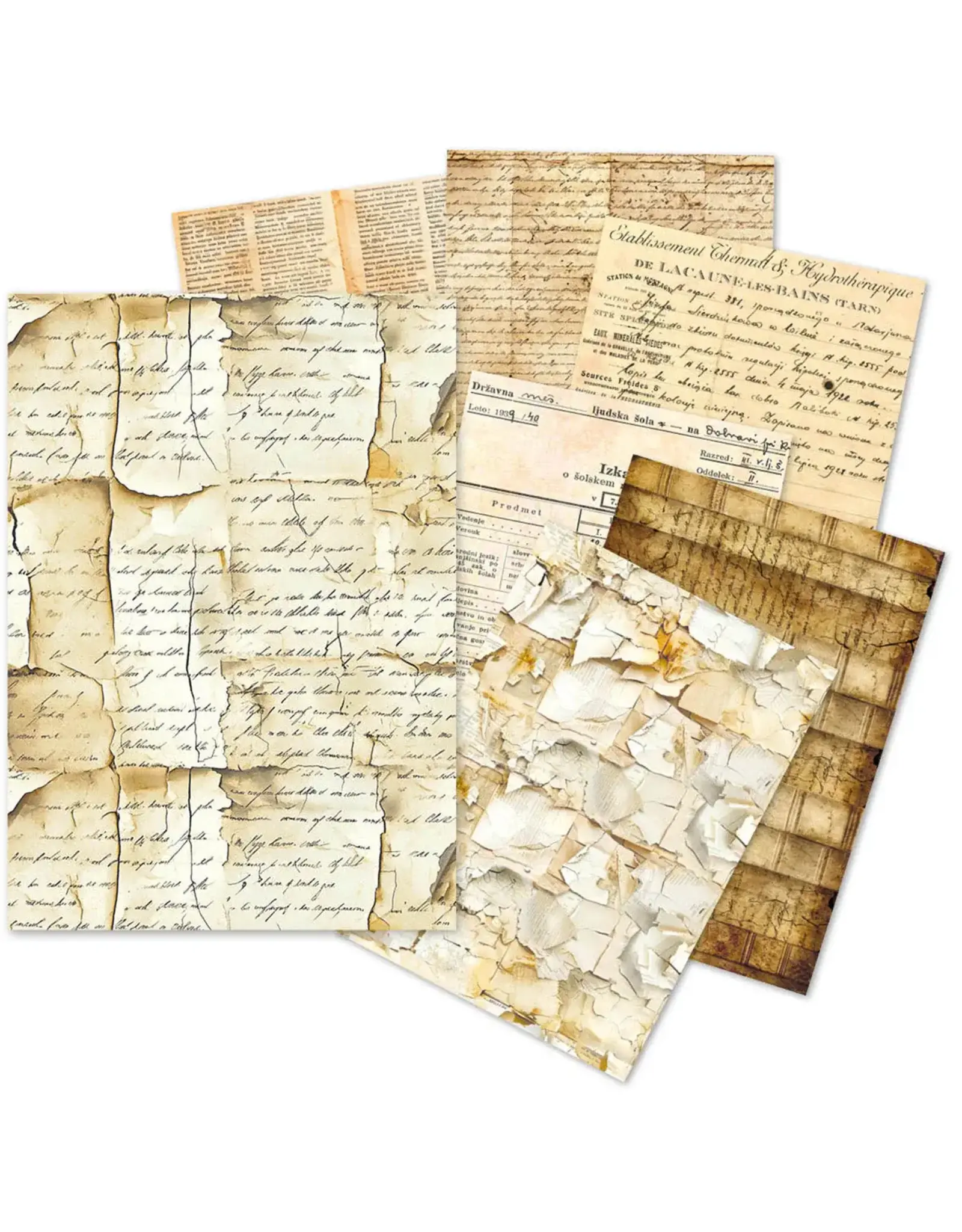 CIAO BELLA CIAO BELLA VINTAGE MANUSCRIPT A5 TISSUE PAPER 24/PK