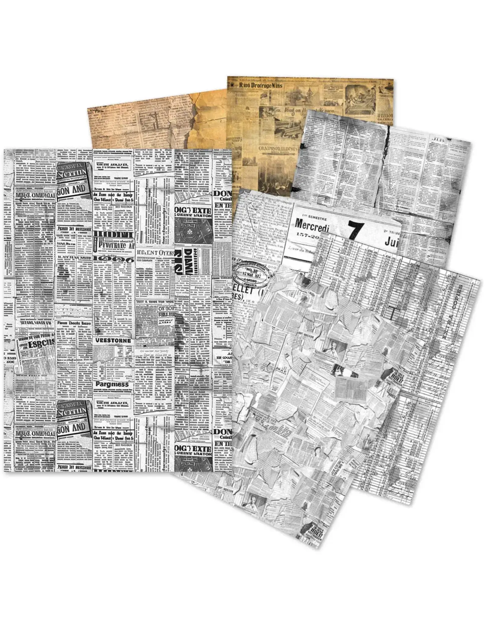 CIAO BELLA CIAO BELLA NEWSPAPER A5 TISSUE PAPER 24/PK