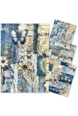 CIAO BELLA CIAO BELLA URBAN BLUE DENIM MIXED A4 RICE PAPER 4/PK