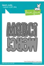 LAWN FAWN LAWN FAWN GIANT OUTLINED MERCI DIE SET