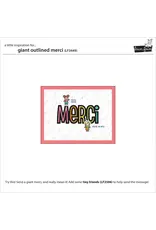 LAWN FAWN LAWN FAWN GIANT OUTLINED MERCI DIE SET