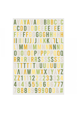 HA-PI LITTLE FOX HA-PI LITTLE FOX COLLECTION CITRONNADE ALPHABET 3D PUFFY STICKERS